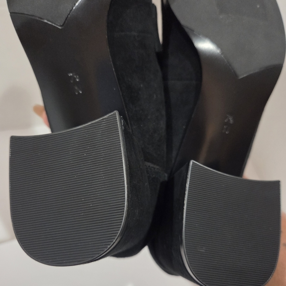 VANELI Chic Black Suede Loafers new 7.5. - Picture 7 of 9